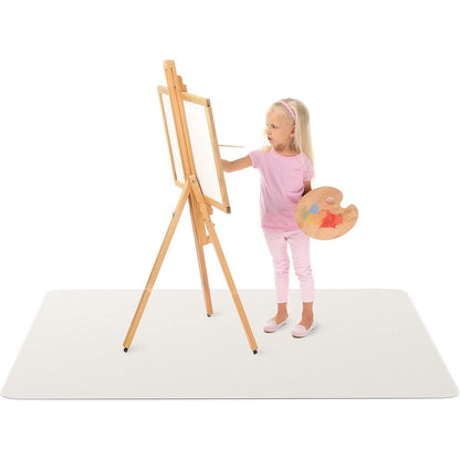 Monster Mat extra large waterproof splat mat grey front view showcasing its jumbo sixty by sixty inch size protection