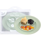 Ezpz Mini Mat Sage front view of silicone suction plate