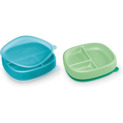 NUK suction plates and lid 2 pack front view