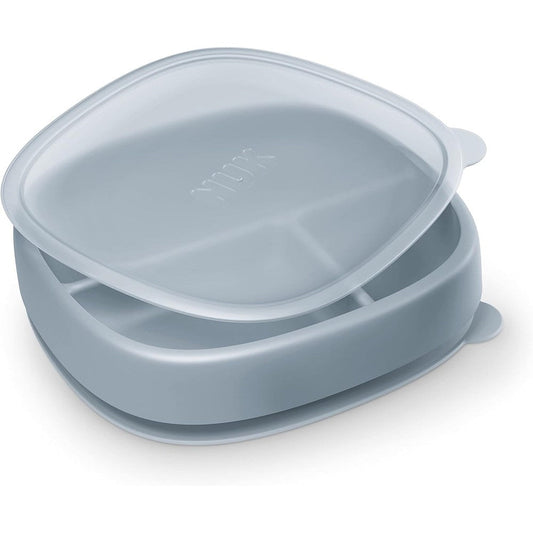NUK for Nature suction plate with leak-proof lid front view