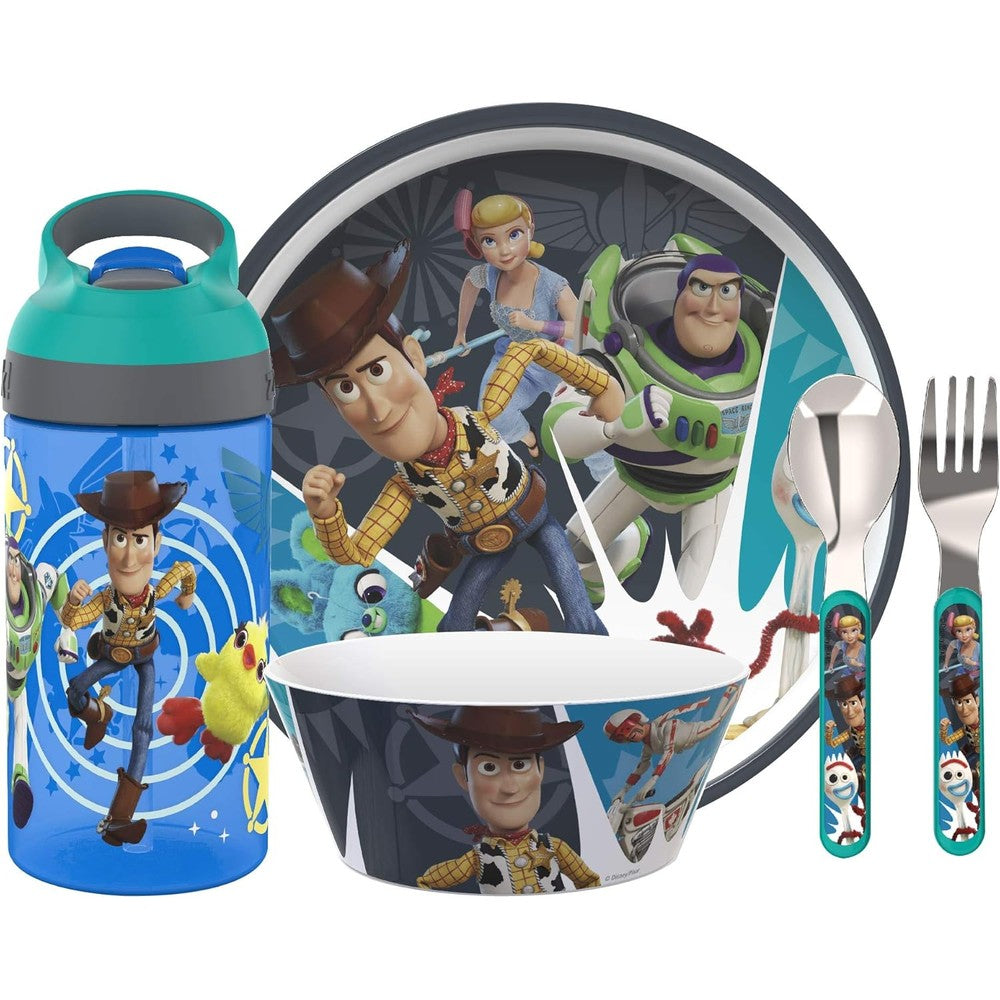 Zak Designs Toy Story 4 dinnerware set front view