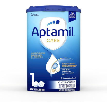 Aptamil Care Stage 1 premium imported infant formula powder front packaging view