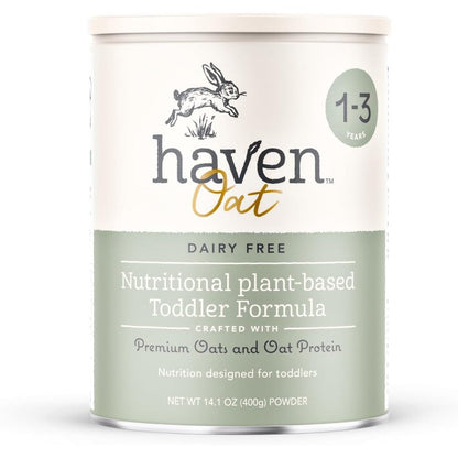Haven USA Oat Toddler Formula front view can of plant based dairy free powder
