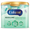 Enfamil Reguline infant formula powder front view tub package