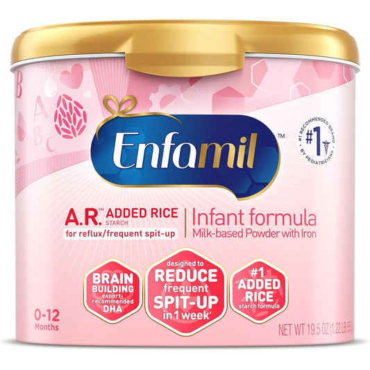 Enfamil A.R. Infant Formula tub front view