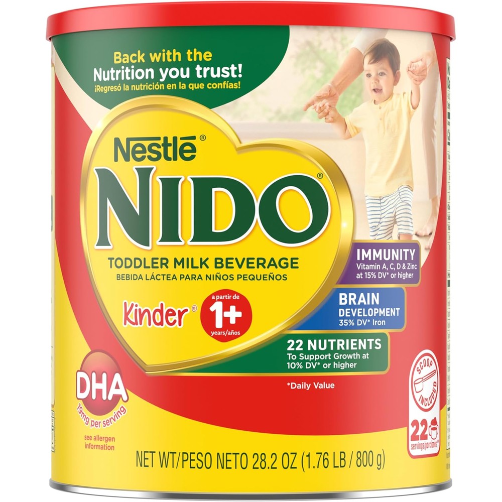 Nido Nestle Kinder One Plus Powdered Milk Beverage front canister view