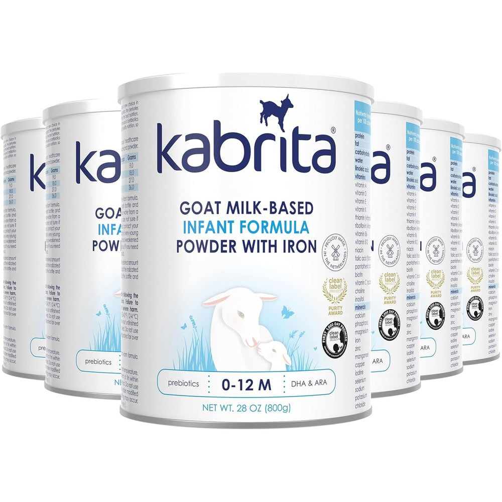 Kabrita goat milk infant formula powder 28 ounce front container view