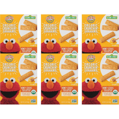 Earth's Best Organic Sesame Street honey graham sticks front of box
