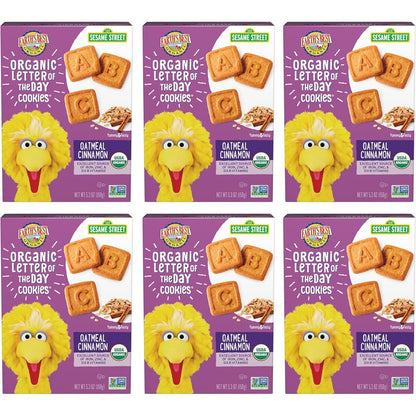 Earth's Best Organic Letter of the Day Cookies Oatmeal Cinnamon front view
