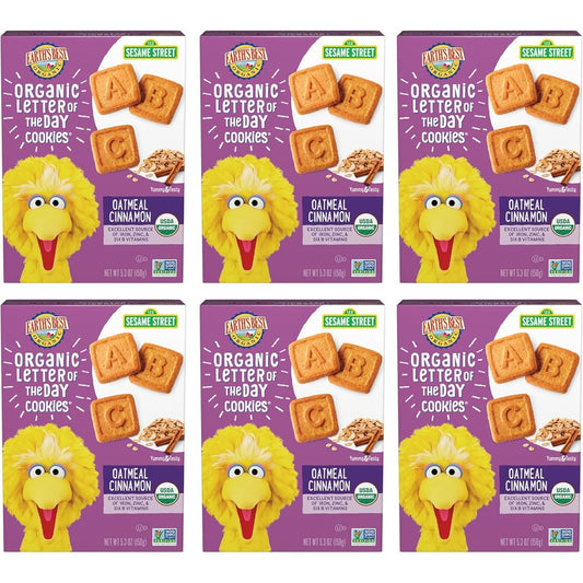 Earth's Best Organic Letter of the Day Cookies Oatmeal Cinnamon front view