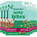 Beech-Nut Mixed Berry Oaty Bites Toddler Snack front packaging view showing six boxes pack