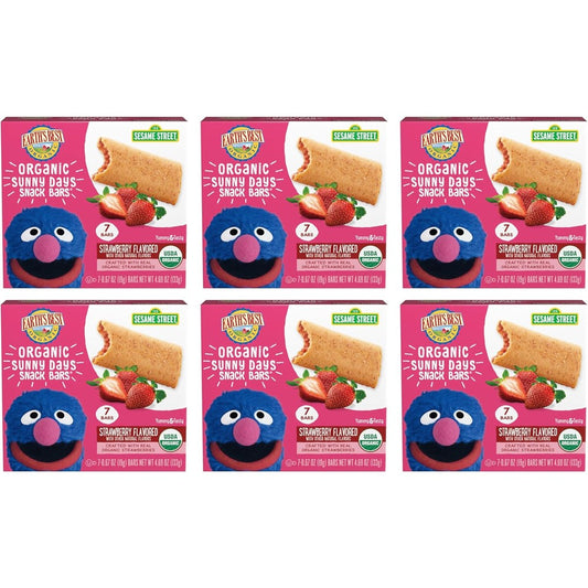 Gerber Stage 3 Strawberry Apple Puffs 6-pack front view canister for baby finger feeding.