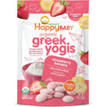 Happy Family Happy Baby Organics Greek Yogis Strawberry Banana one ounce front pouch view