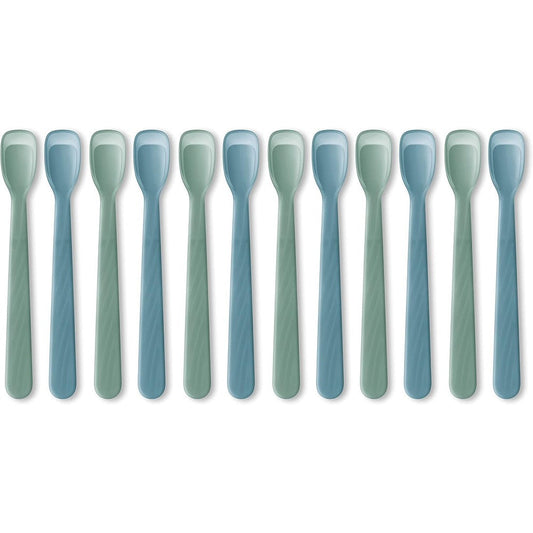 NUK Rest Easy Baby Spoons front view showcasing the soft feeding tip and ergonomic handle.