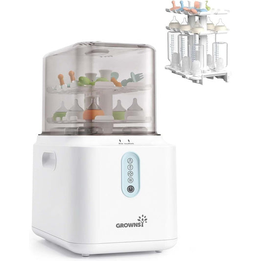 Grownsy 3 layers large capacity bottle sterilizer front view