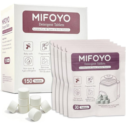 Mifoyo baby bottle washer detergent tablets front view packaging