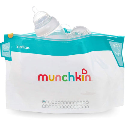 Munchkin microwave bottle steam sterilizer bags front view