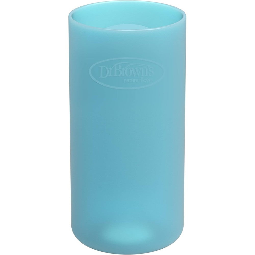 Dr. Brown's Options Plus Narrow Glass Bottle Sleeve in blue front view