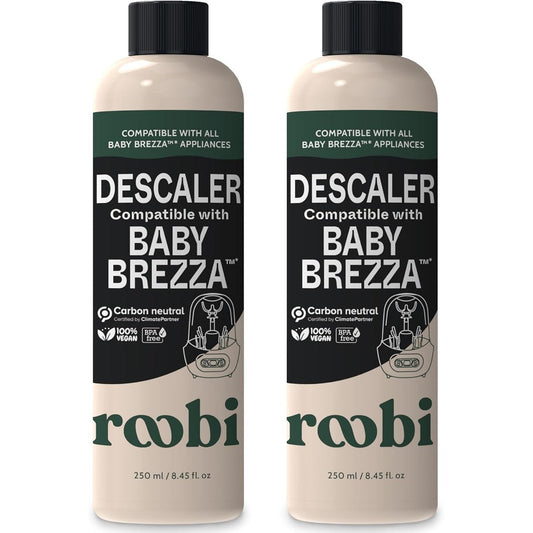 Roobi Descaling Solution 2 Pack front view for baby appliances