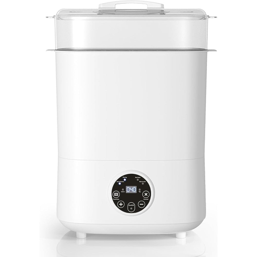 Fisca 5-in-1 baby bottle sterilizer and dryer front view