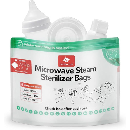 Dearlomum microwave steam sterilizer bag front view