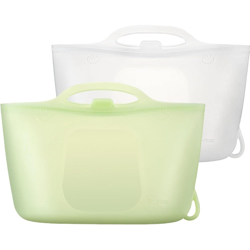 Sicyeast silicone travel bottle sterilizer bag front view