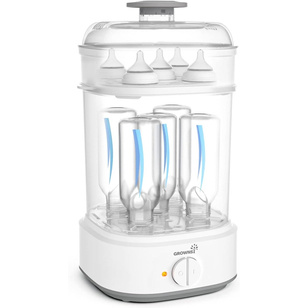 Grownsy electric baby bottle steam sterilizer front view