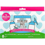 Dapple Baby microwave sterilizer bags front packaging view for baby bottles