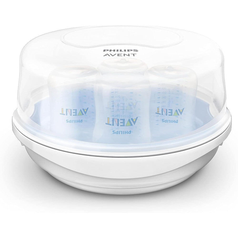 Philips Avent Microwave Steam Sterilizer For Baby Bottles And Accessories BPA Free White