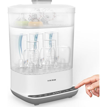 Hauture 6-in-1 bottle sterilizer and dryer front view white