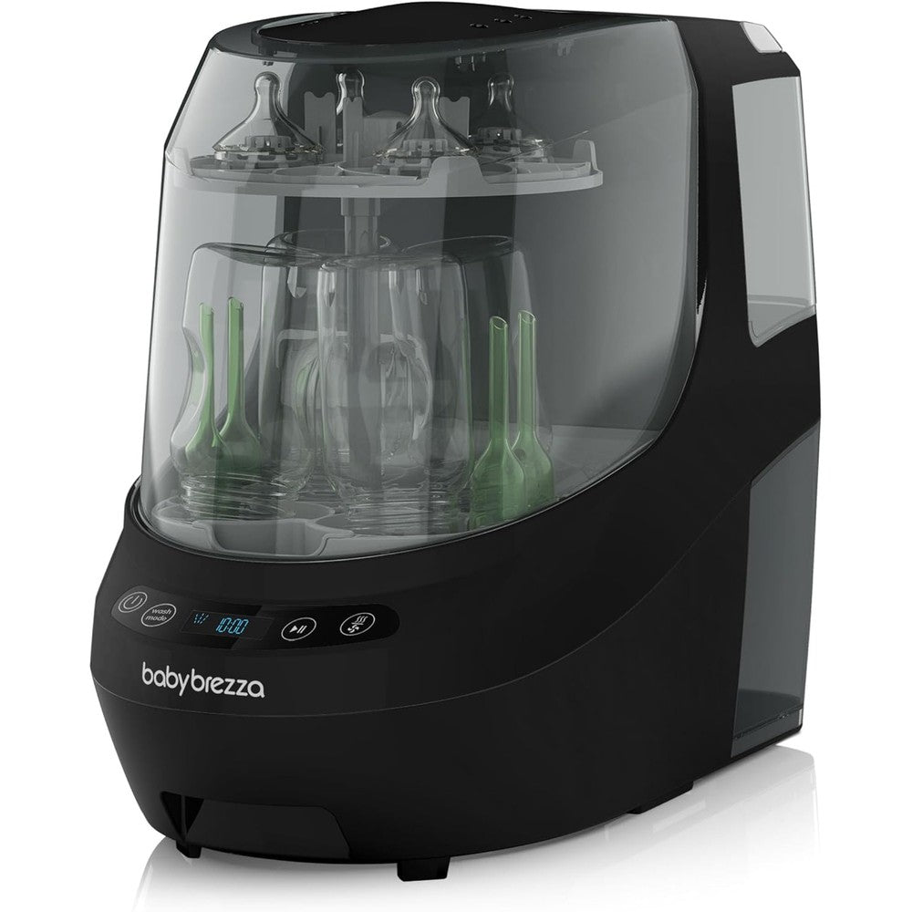 Baby Brezza Bottle Washer Pro black unit front view