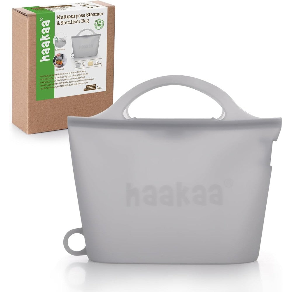 Haakaa On-The-Go Silicone Microwave Steam Sterilizer Bag front view