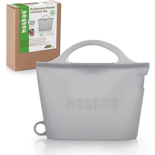 Haakaa On-The-Go Silicone Microwave Steam Sterilizer Bag front view