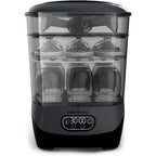 Baby Brezza Bottle Sterilizer and Dryer Advanced front view in charcoal