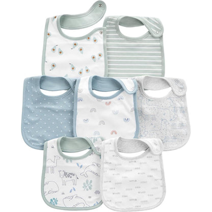 Simple Joys by Carter's baby teething bibs front view