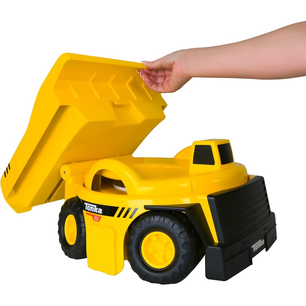 Tonka Dump Truck Potty Trainer front view in yellow