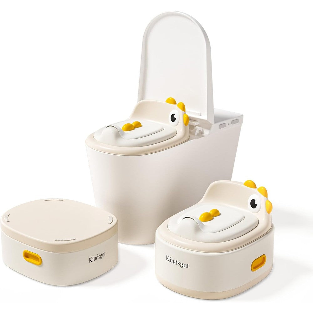 Kindsgut 3-in-1 dinosaur themed toddler potty chair front view