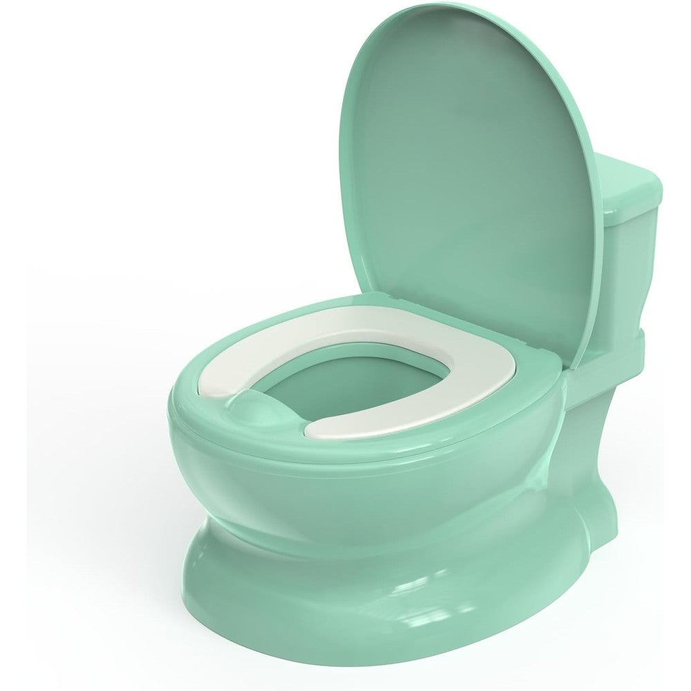 PipNest realistic potty training toilet in sage green front view