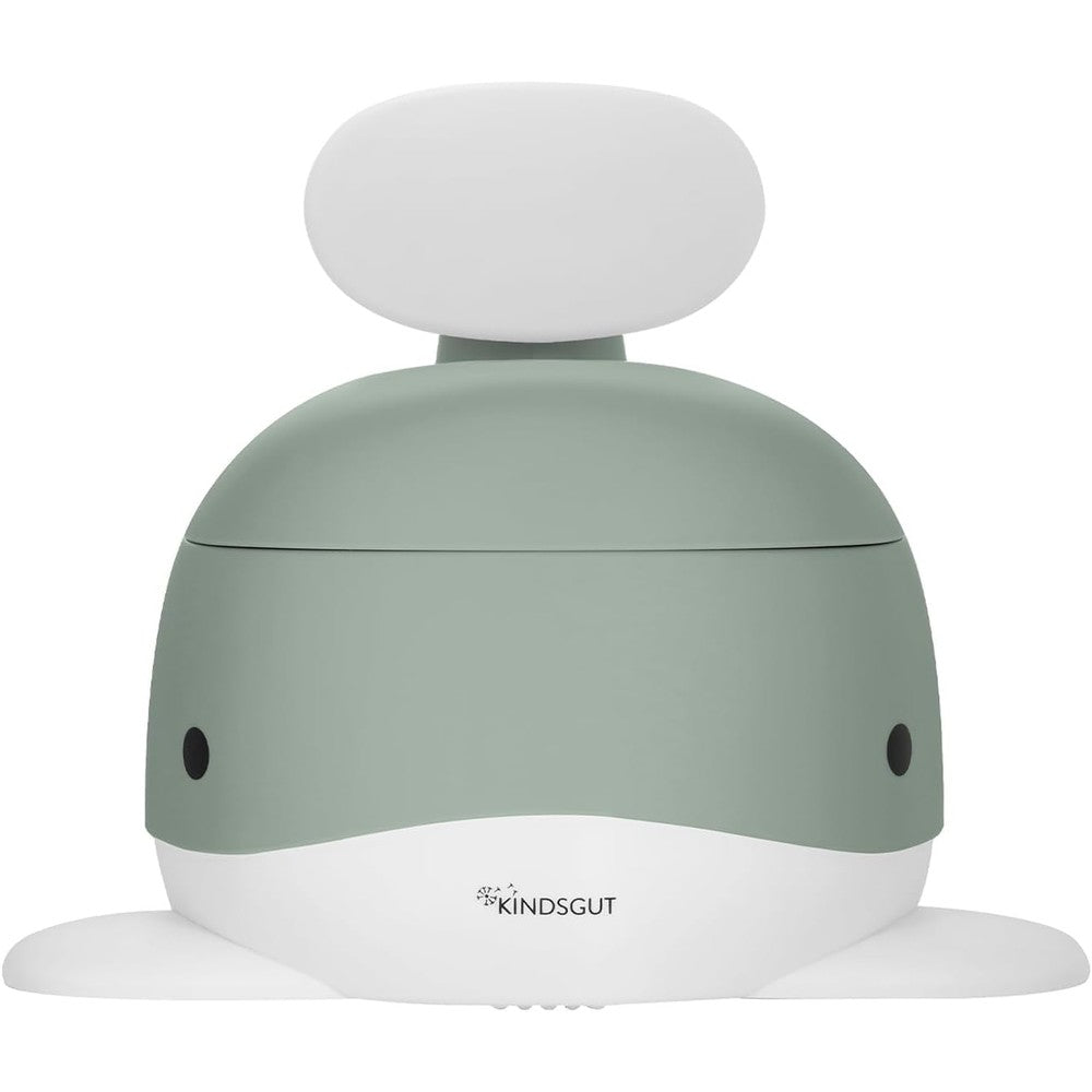 Kindsgut Whale Potty Training Toilet front view in pistachio