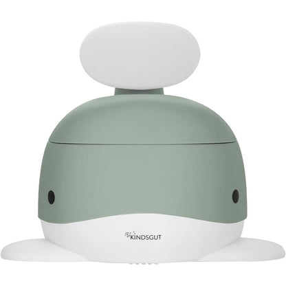 Kindsgut Whale Potty Training Toilet front view in pistachio