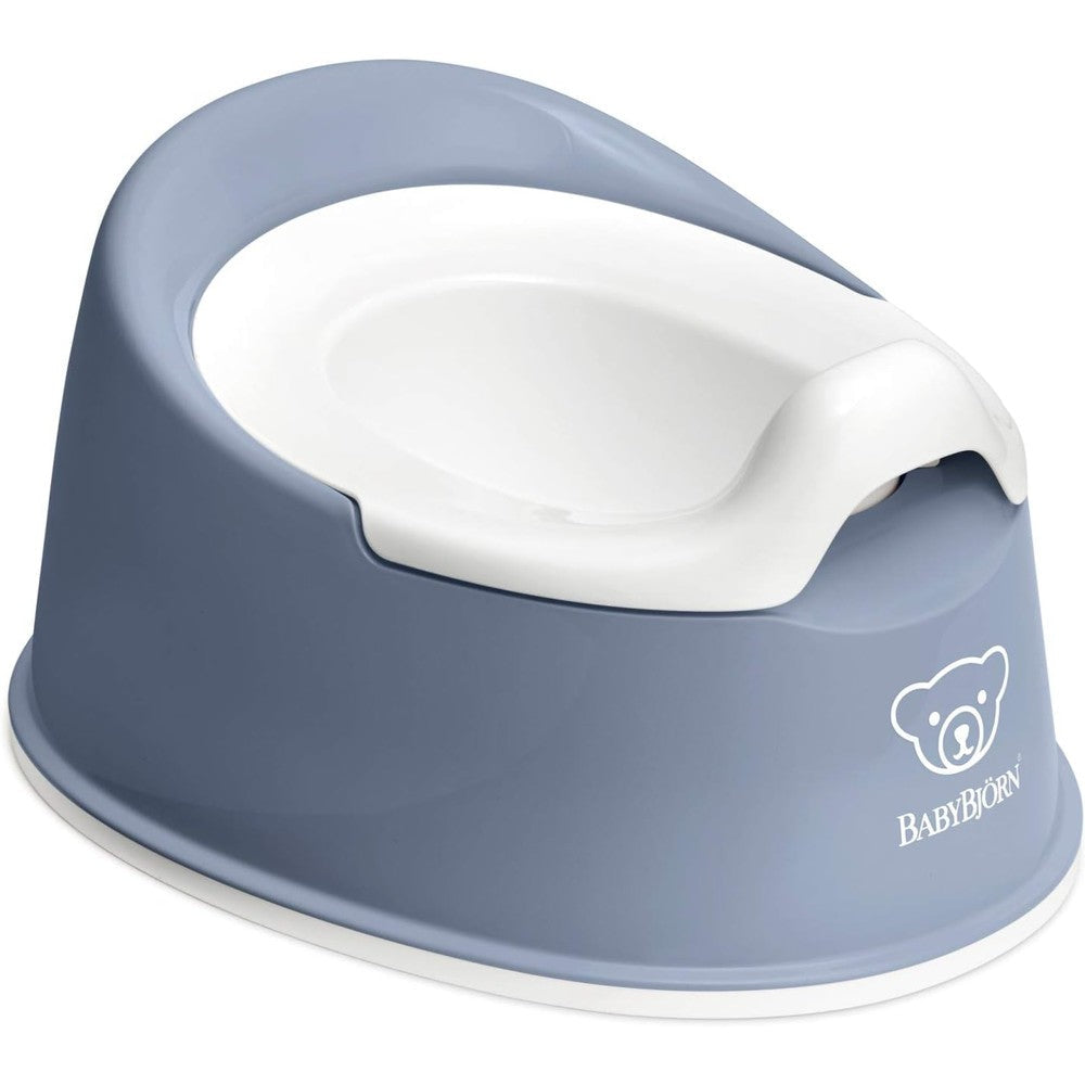 BabyBjörn Smart Potty Deep Blue And White For Toddler Potty Training Compact And Sturdy Design - Image 1