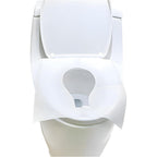 YOFAN disposable toilet seat covers front view of the compact ten piece travel packaging