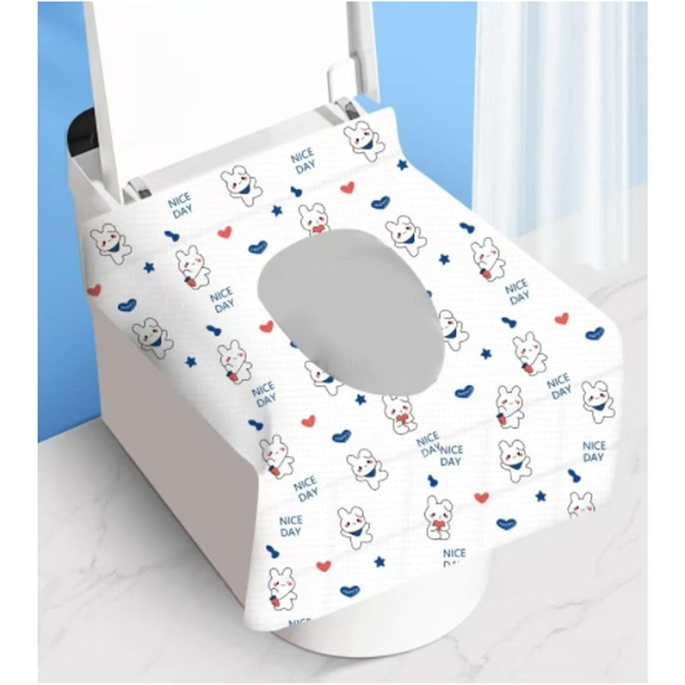 Sealjoyous disposable toilet seat cover front view of individually wrapped package