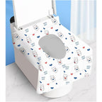 Sealjoyous disposable toilet seat cover front view of individually wrapped package