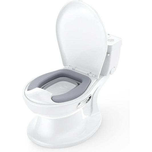 GarveeLife 2-in-1 toddler potty training toilet front view realistic baby restroom chair