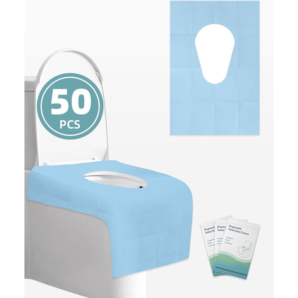 FLOGOSO disposable toilet seat covers 50 pack front view packaging