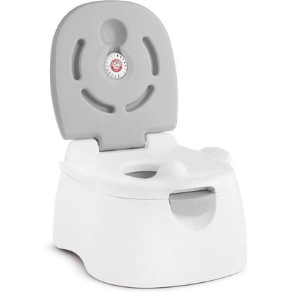 Munchkin Arm and Hammer multi stage 3 in 1 potty chair in grey front view