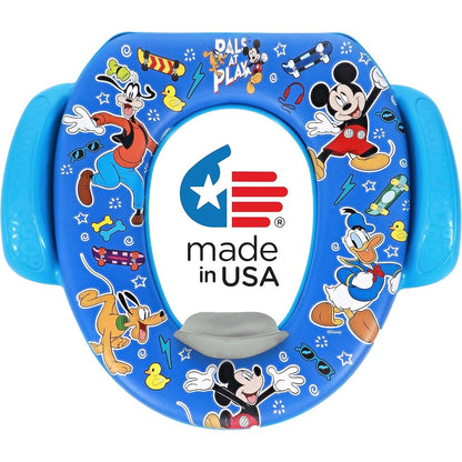 Disney Mickey Mouse Pals at Play soft potty seat front view cushioned toddler toilet trainer