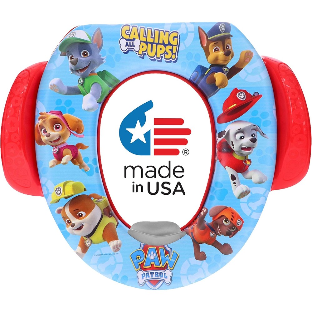 Nickelodeon PAW Patrol soft potty seat front view for toddler toilet training