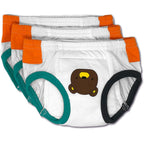 Tiny Undies Tiny Trainers cotton training pants front view pack of three